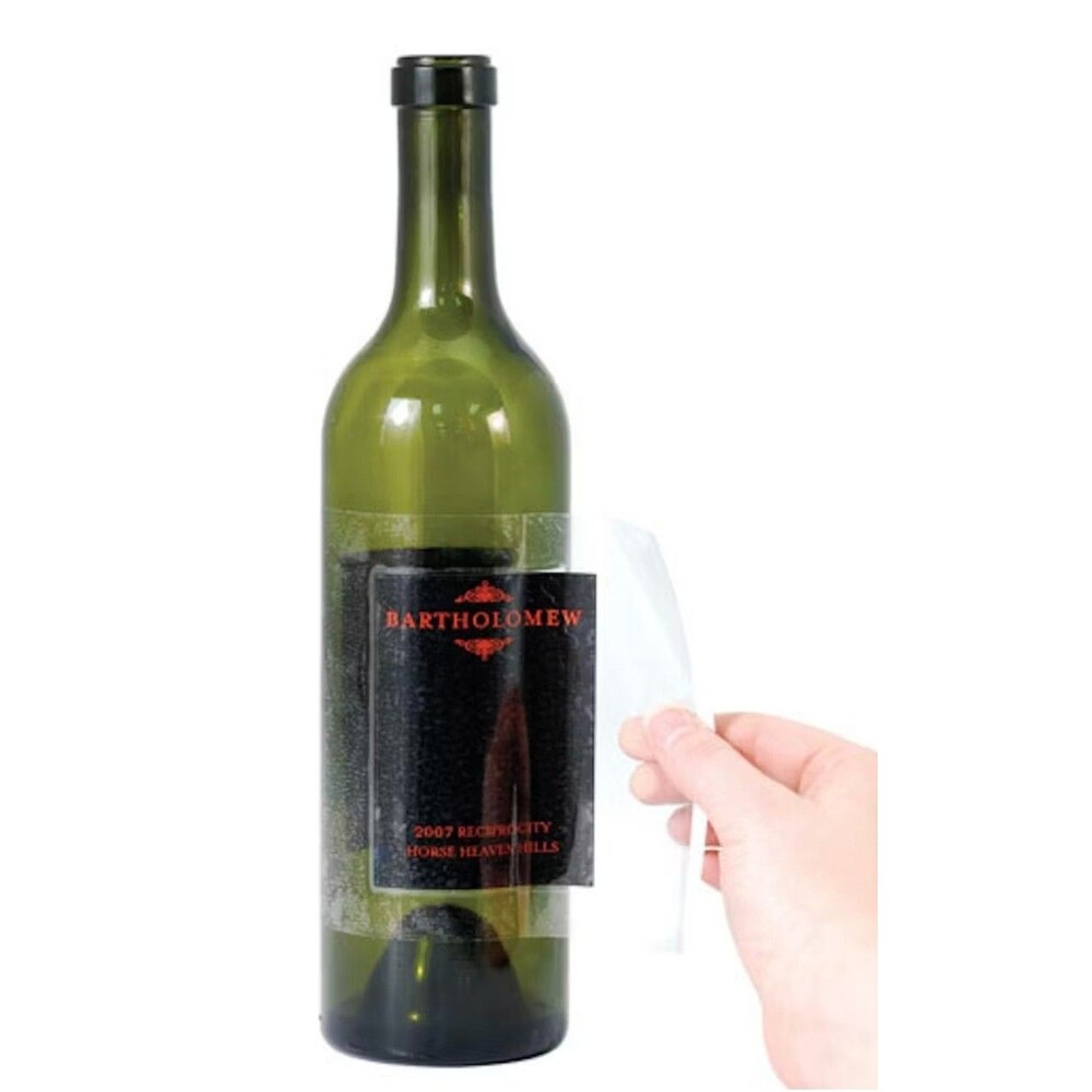 🍷  10 Wine Beer Champagne Label Remover Saver Preserver Laminate Lift 6" X 5"